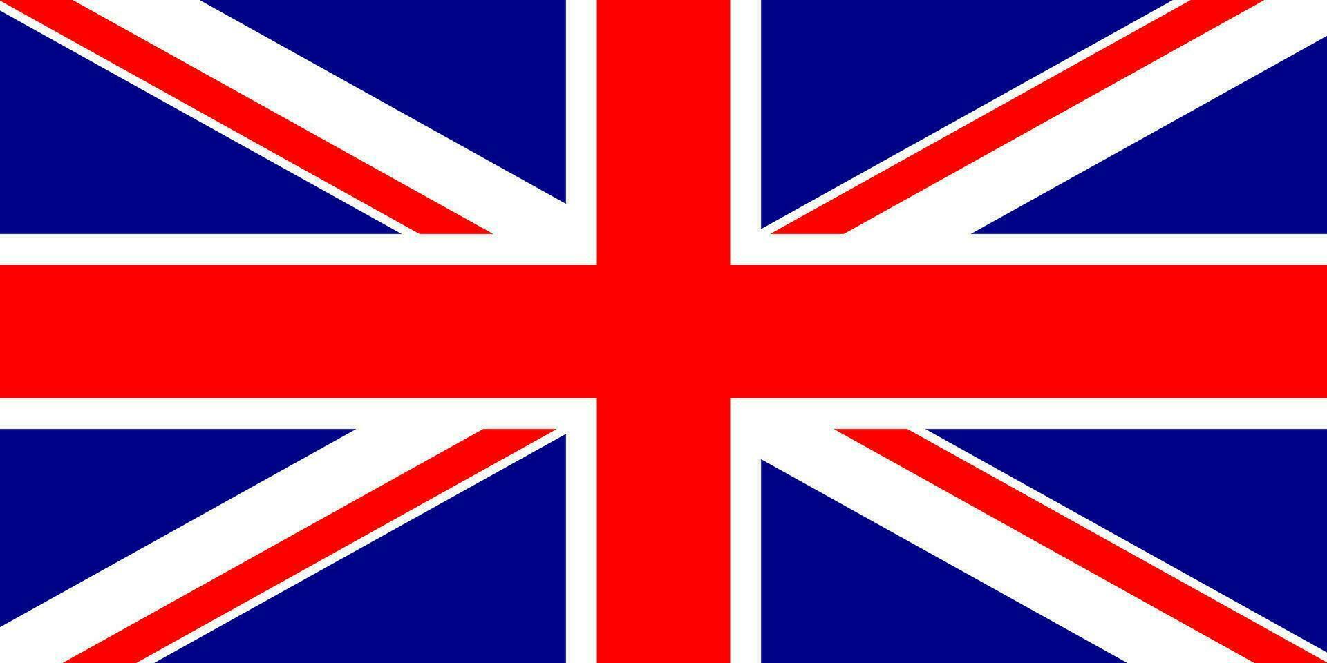 United Kingdom national flag with official colors. vector