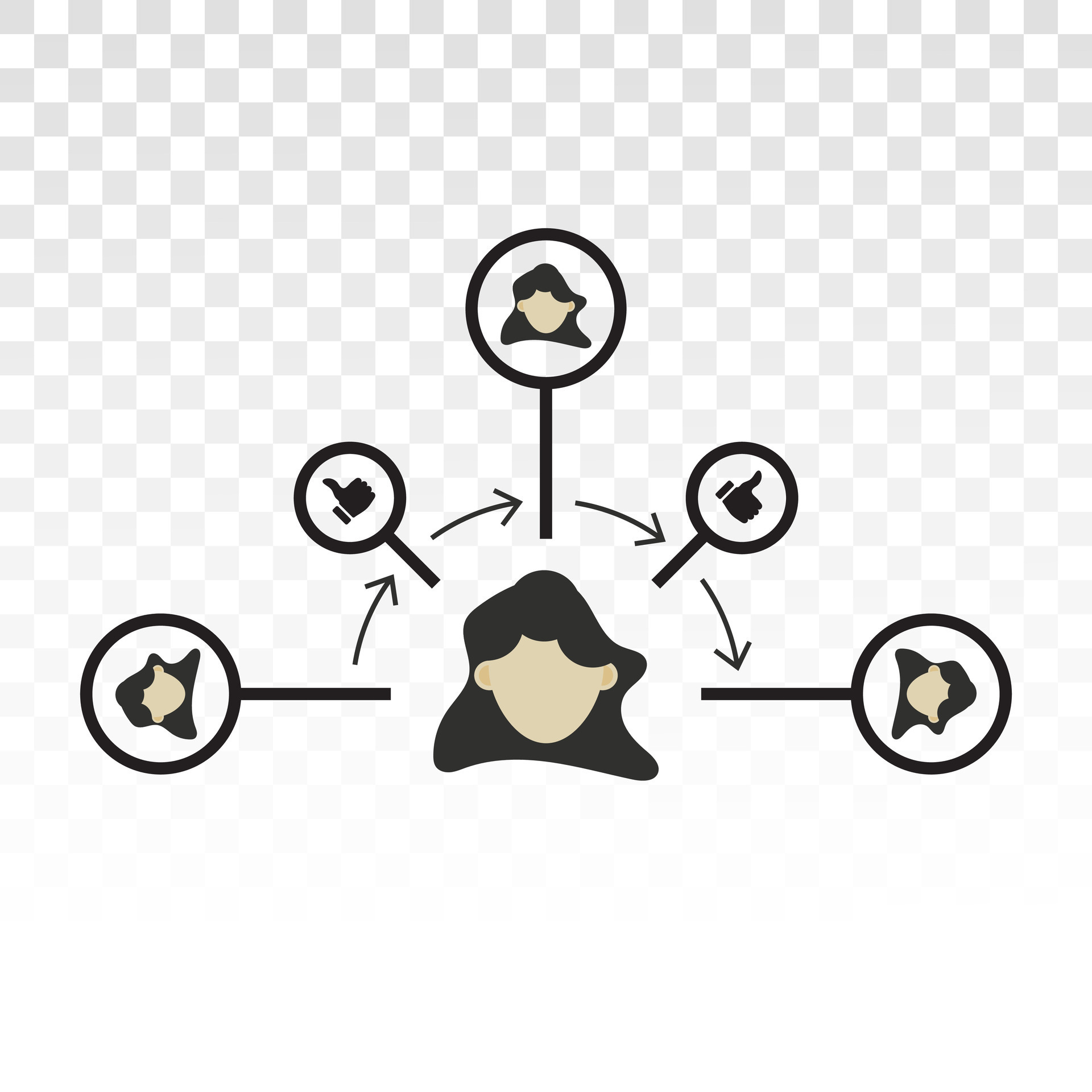 people connection icon , partnership network sign, relationship symbol