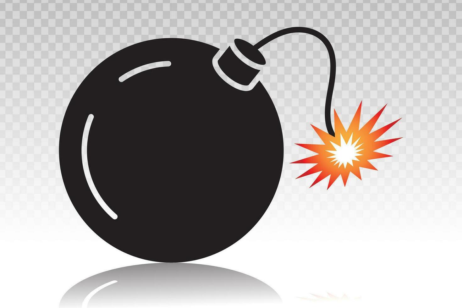Bomb explosive device flat icons for error applications computing vector