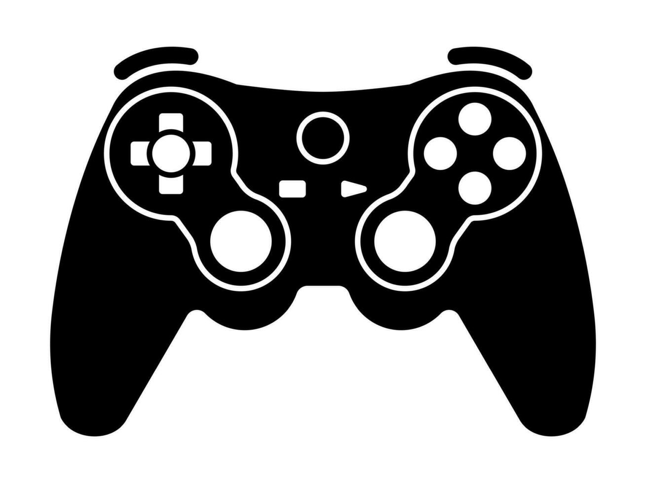 Xbox video game controllers or gamepad flat icon for apps and websites vector