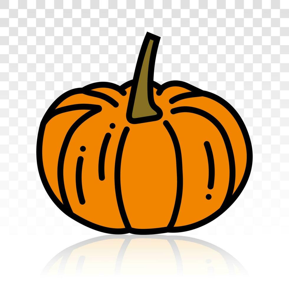Orange pumpkins  vector flat icon