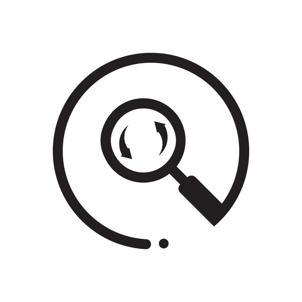 Search icon on a white background vector