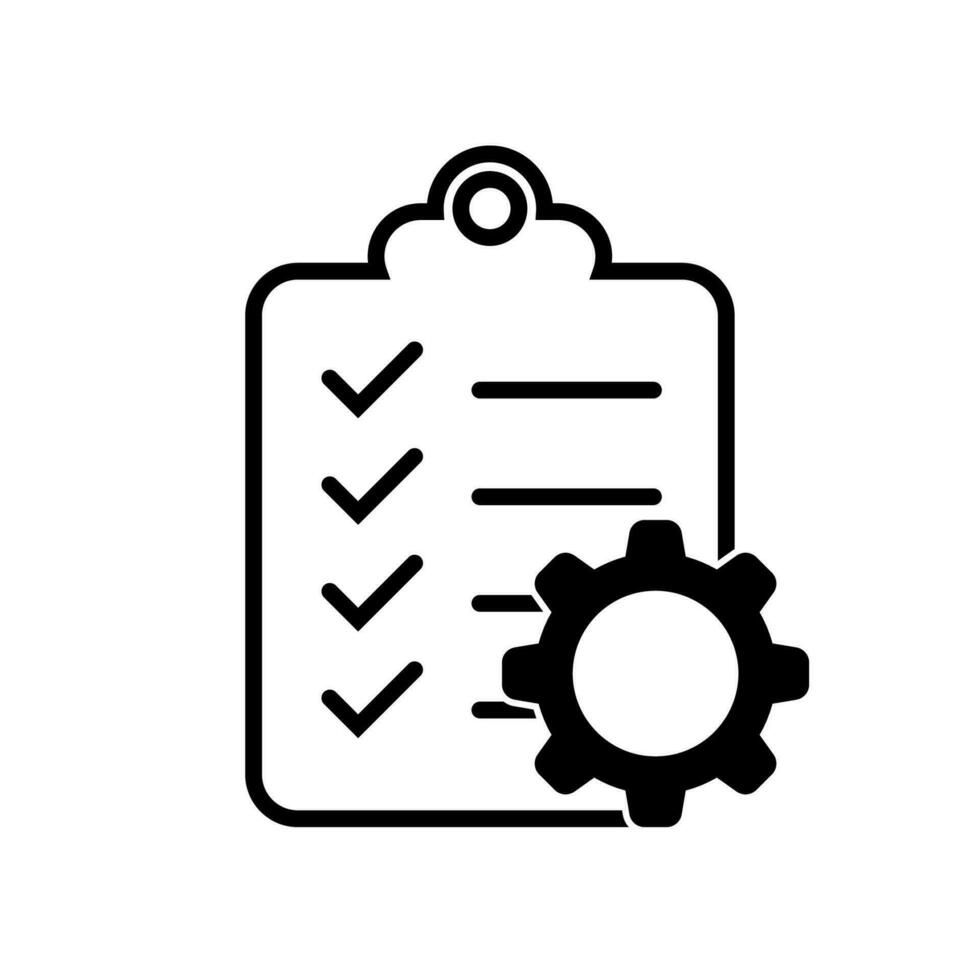 clipboard checklist icon for documents with check marks vector