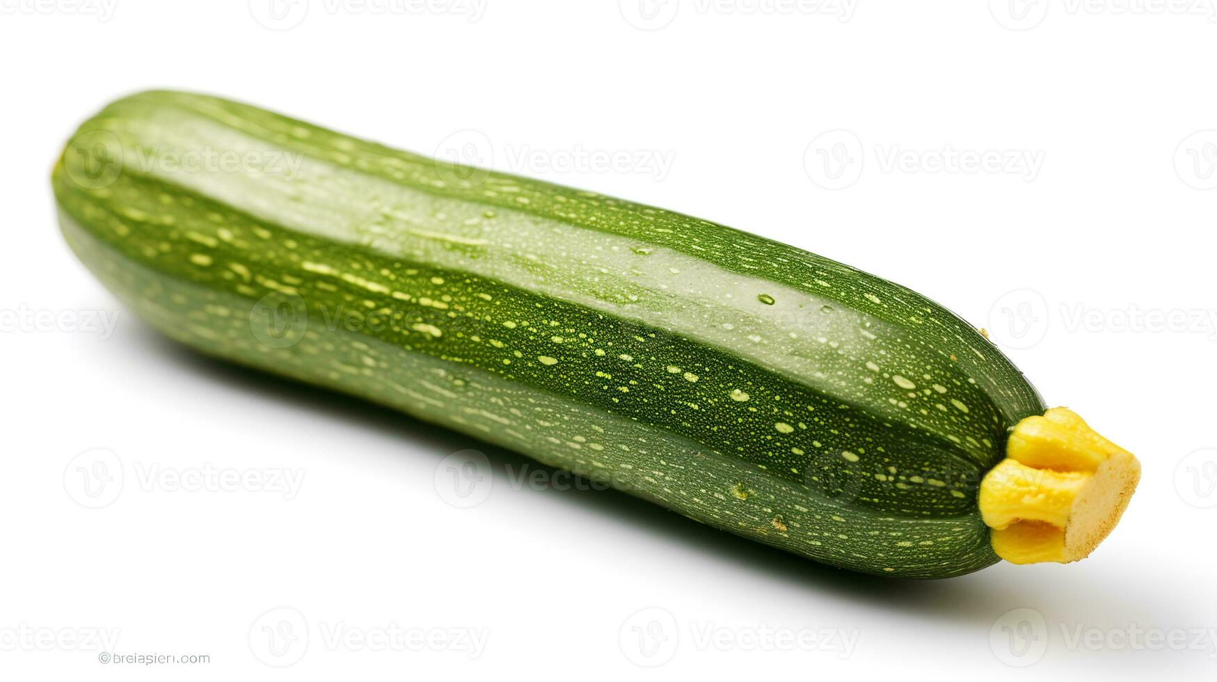 Photo of Zucchini isolated on white background