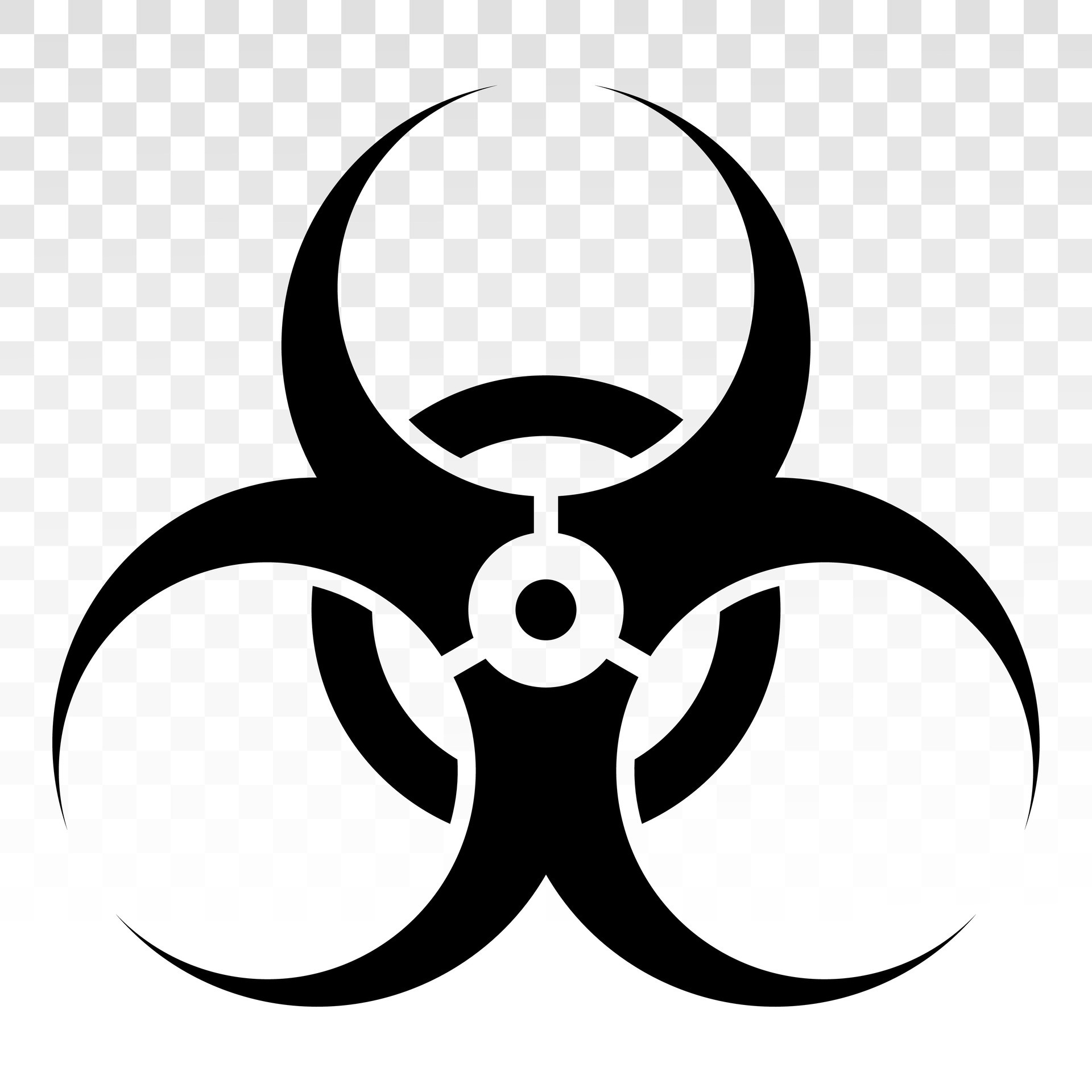 Biohazard or biological hazard warning sign or symbol flat vector icon for  apps and websites 26739621 Vector Art at Vecteezy