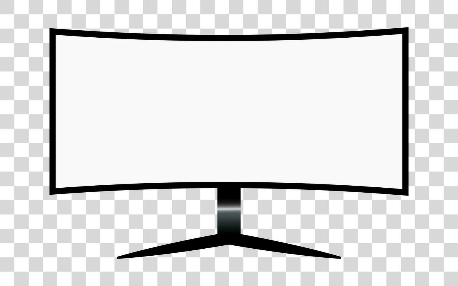 monitor con un blanco pantalla con un blanco antecedentes. maquetas modelo diseño, vector ilustración elementos.