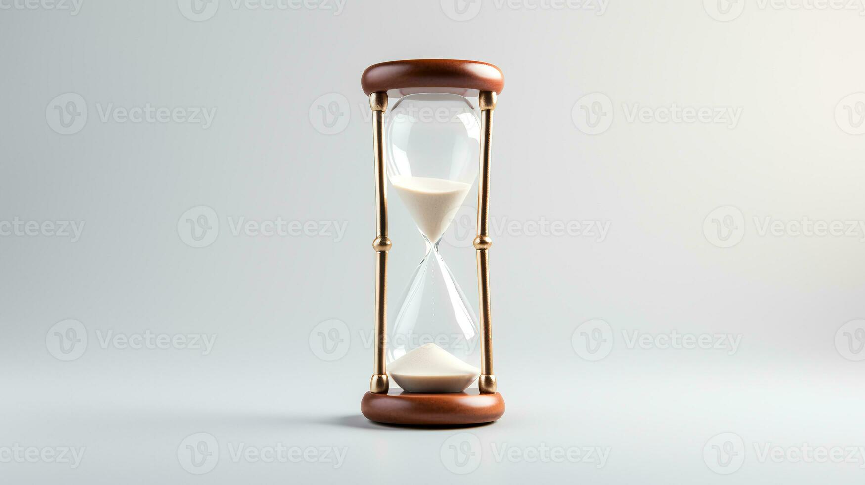 Photo of Minimalis hourglass isolated on white background