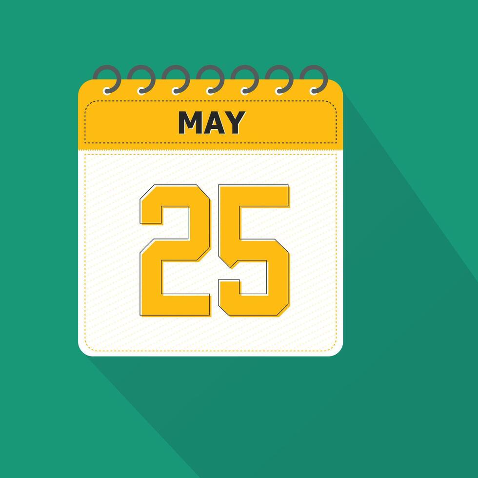 May 25 Calendar Daily Icon, Date, Month 1 26739839 Vector Art at Vecteezy