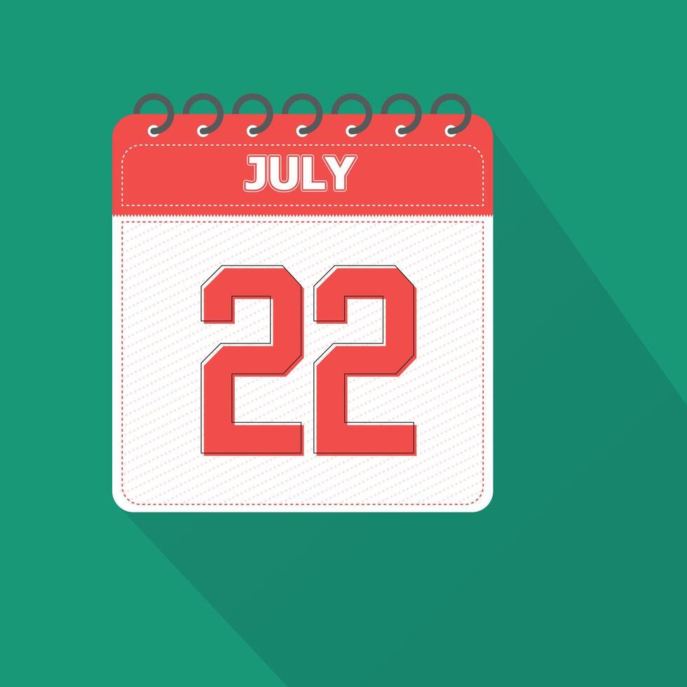 July 22 Calendar Daily Icon Date Month 26739870 Vector Art at Vecteezy July 22 Calendar Daily Icon Date Month 26739870 Vector Art at Vecteezy