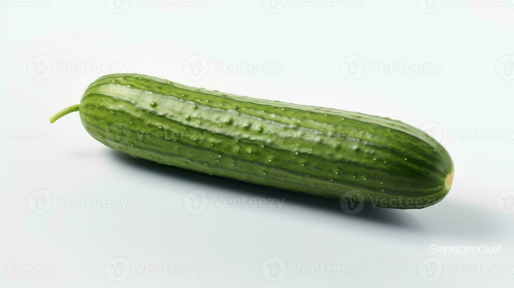 Photo of Cucumbers isolated on white background