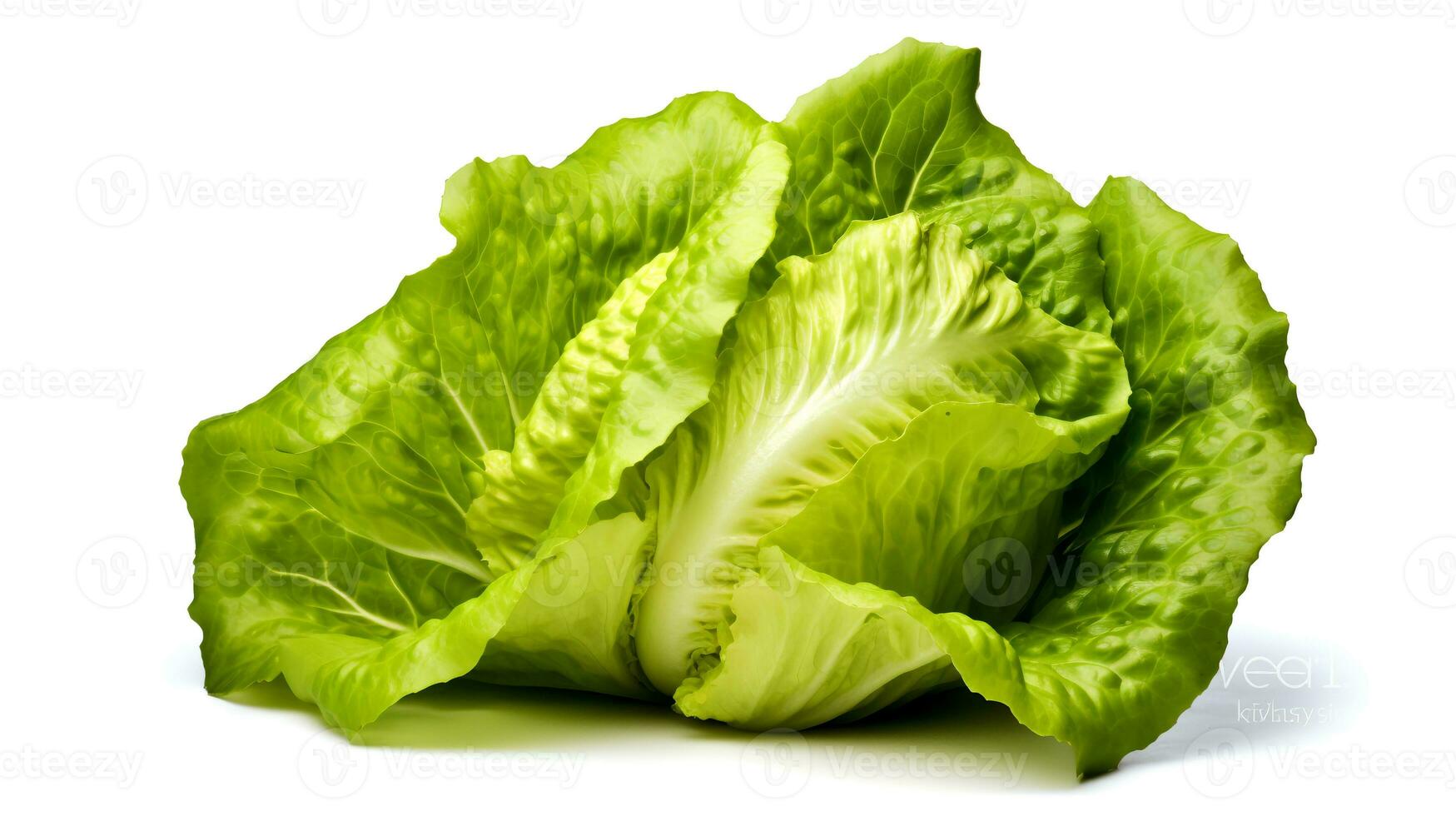 Photo of Fresh Lettuce isolated on white background