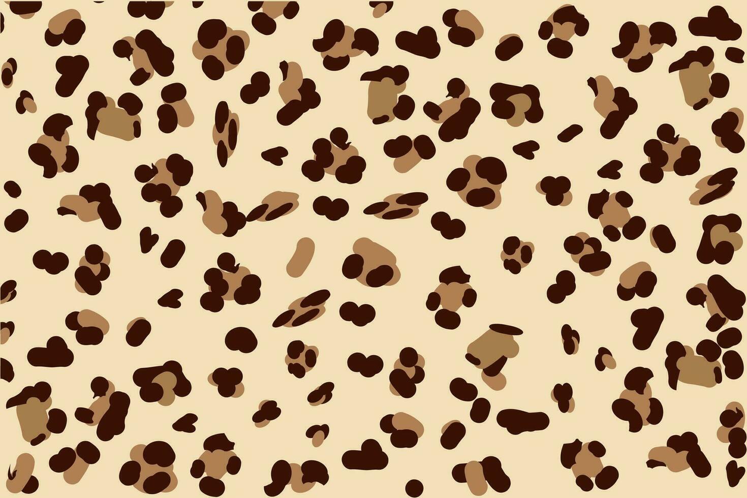 Print leopard pattern decorative background vector illustration