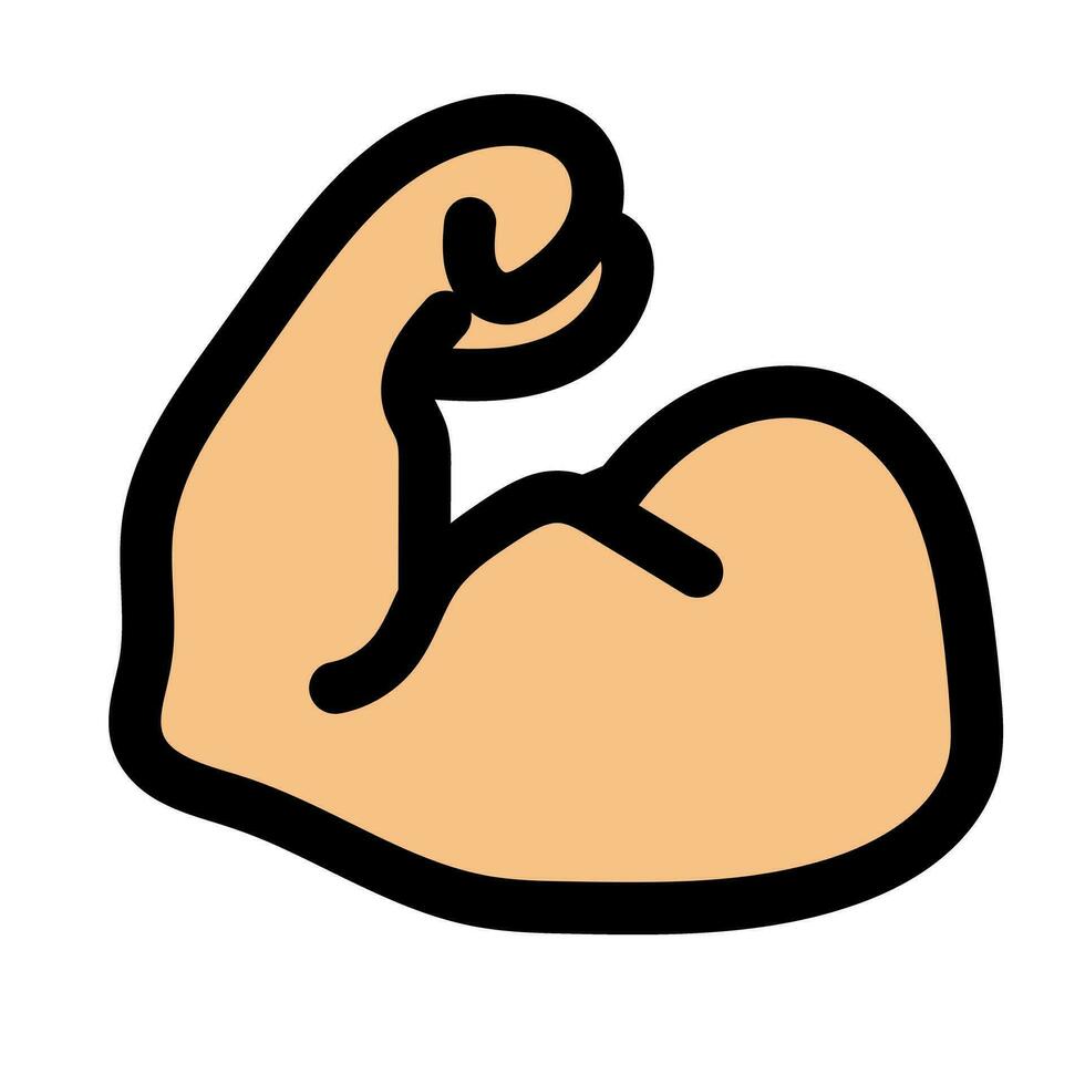 Biceps muscle icon vector