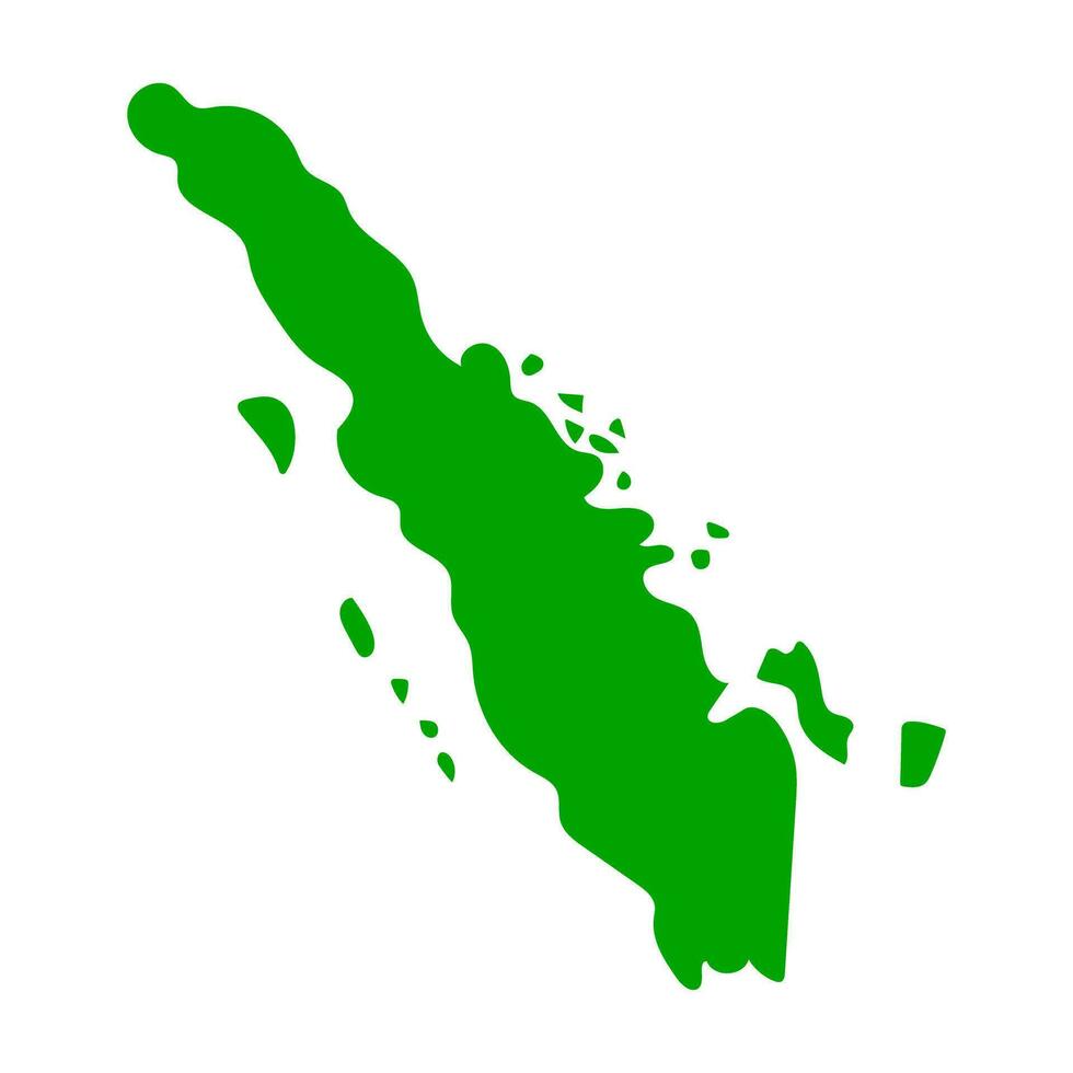 Sumatra isla mapa icono. vector. vector