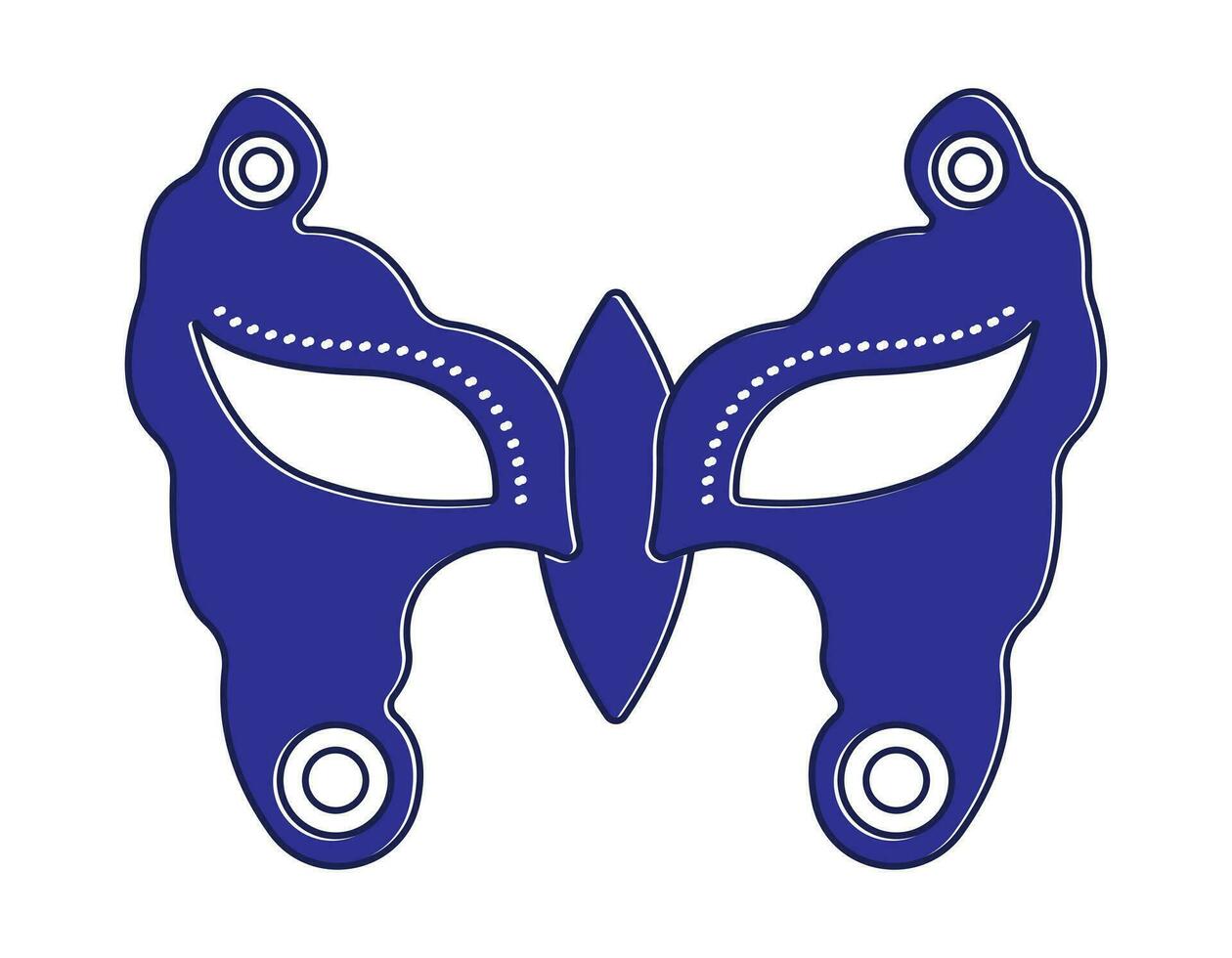 carnival or festival disguise mask - flat colour icon for apps and website vector