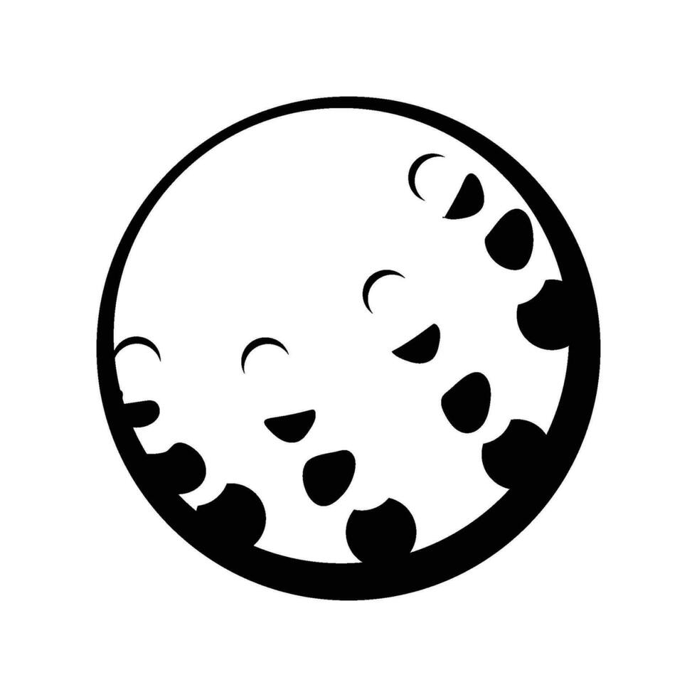 golf ball icon vector