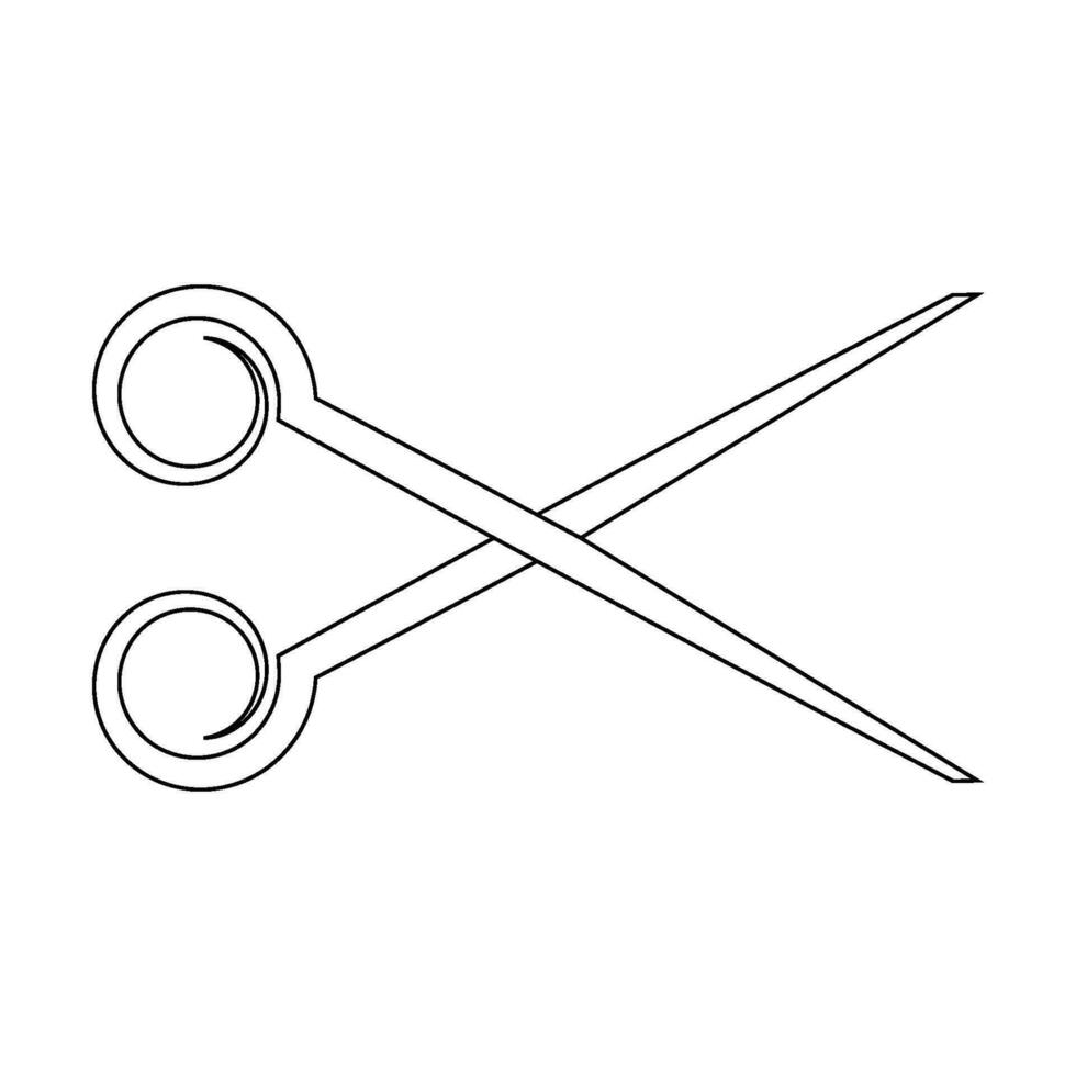cutting scissors icon vector