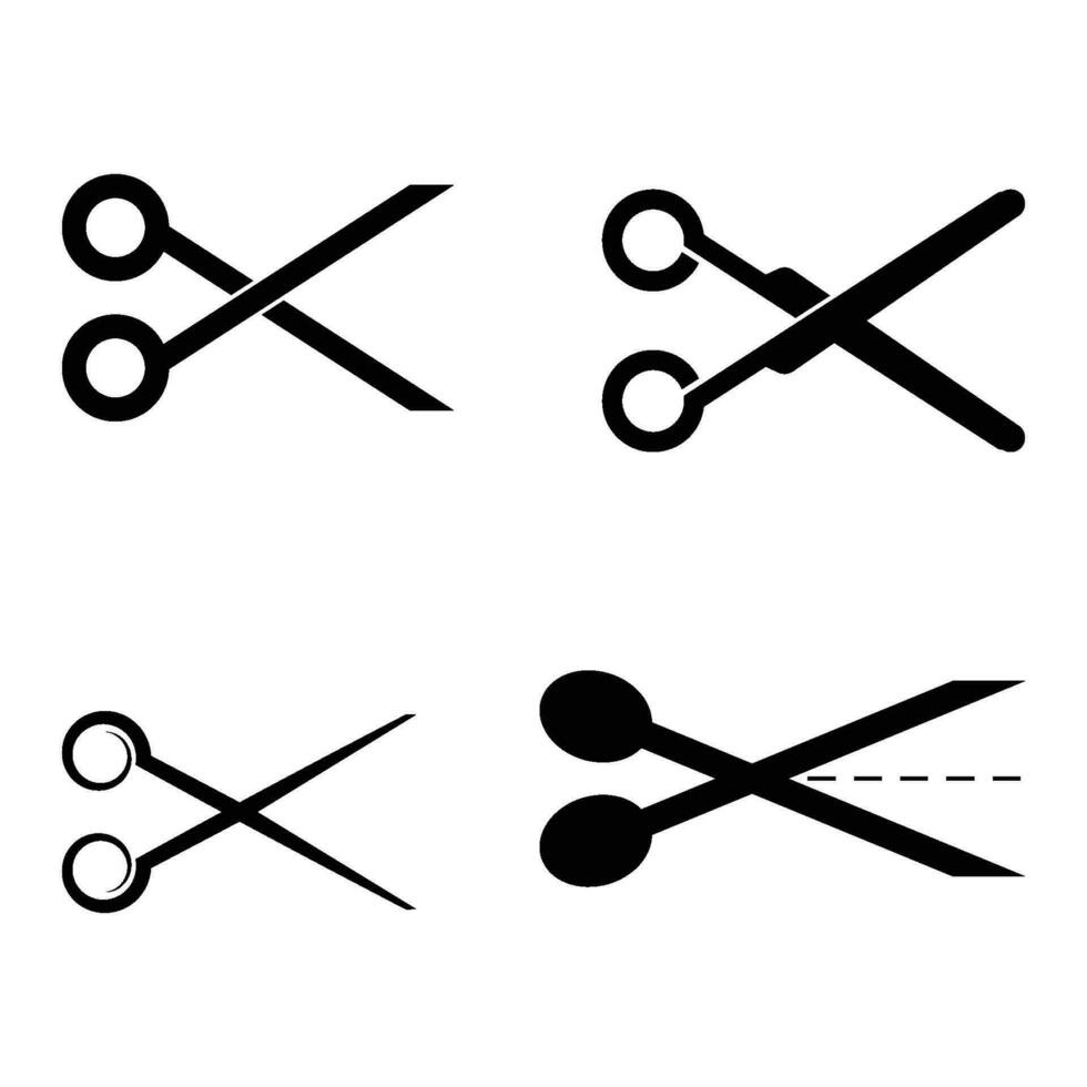 cutting scissors icon vector