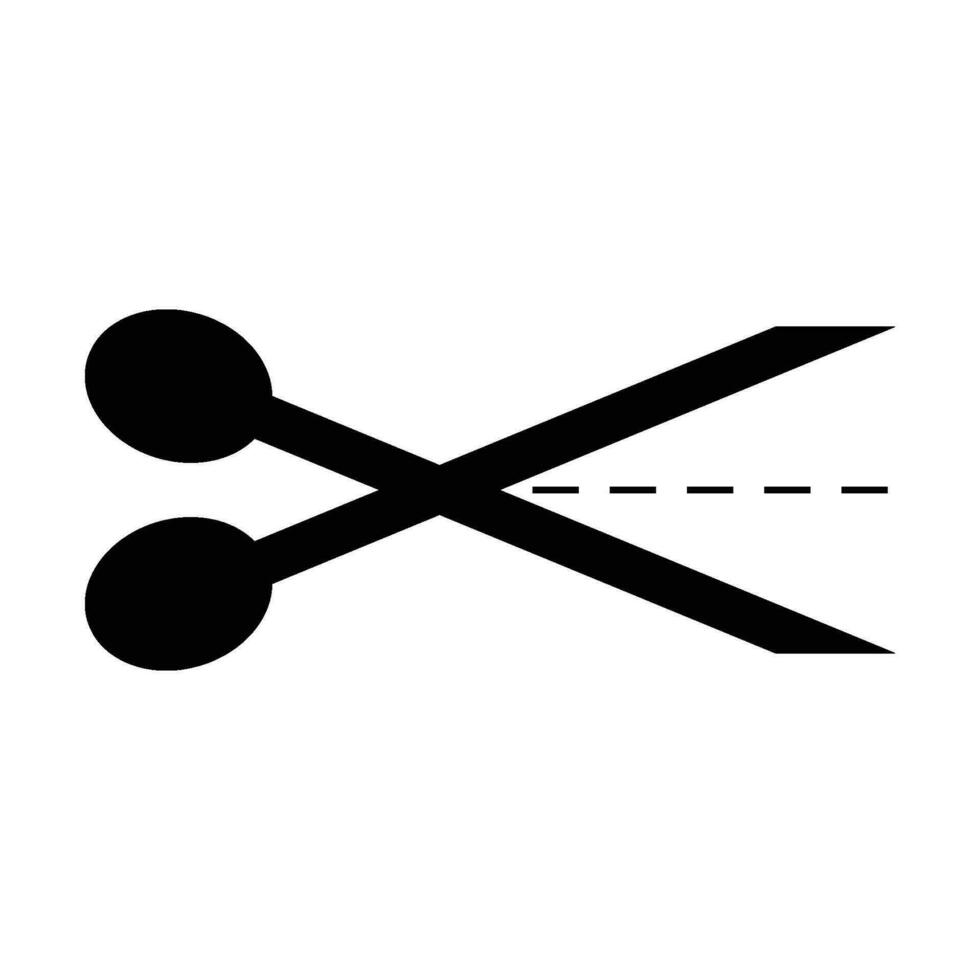cutting scissors icon vector