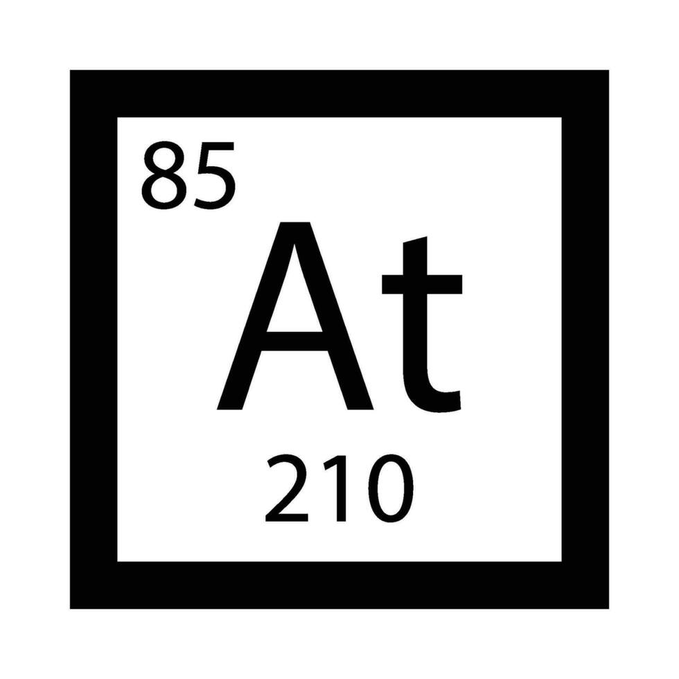 icon astatine vector
