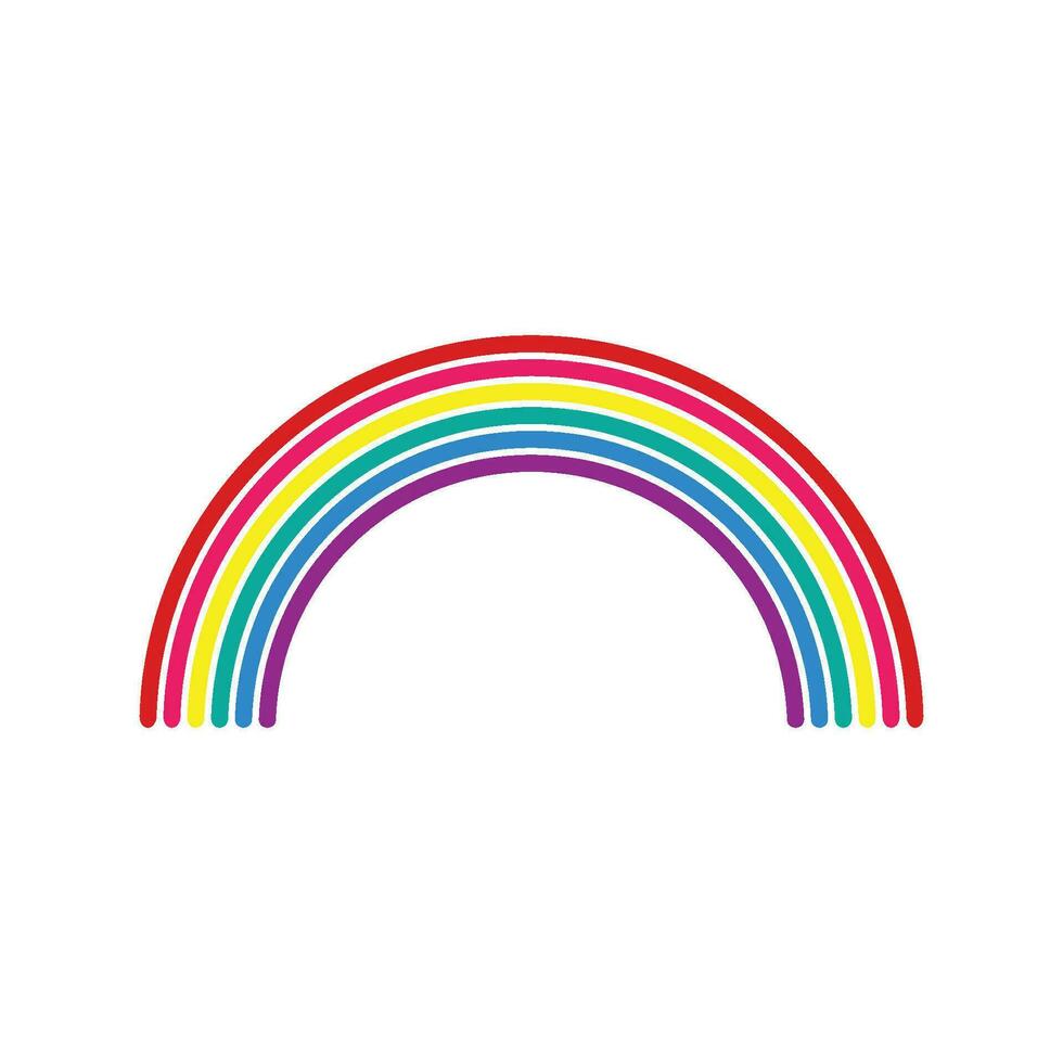 rainbow icon vector