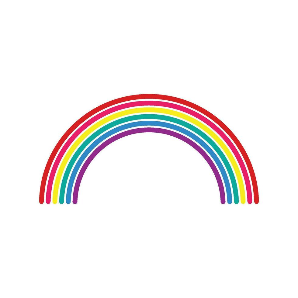 vector de icono de arco iris