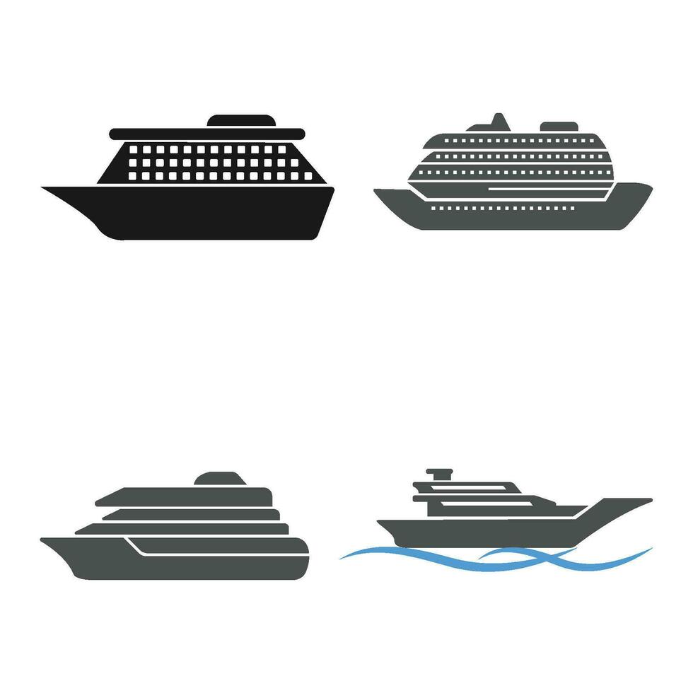 icono de crucero vector