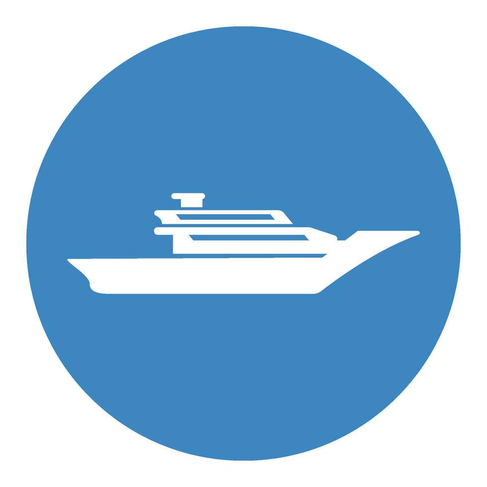 cruise ship icon vector