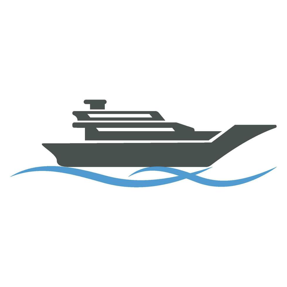 icono de crucero vector