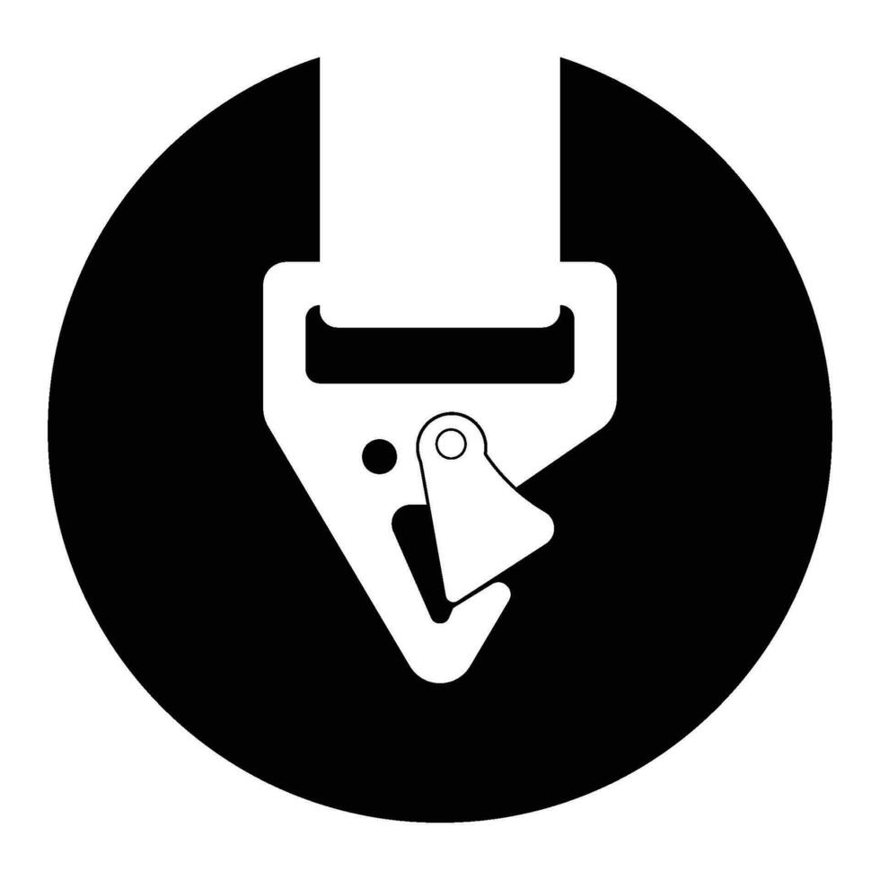 Mountain equipment Carabiner icon vector