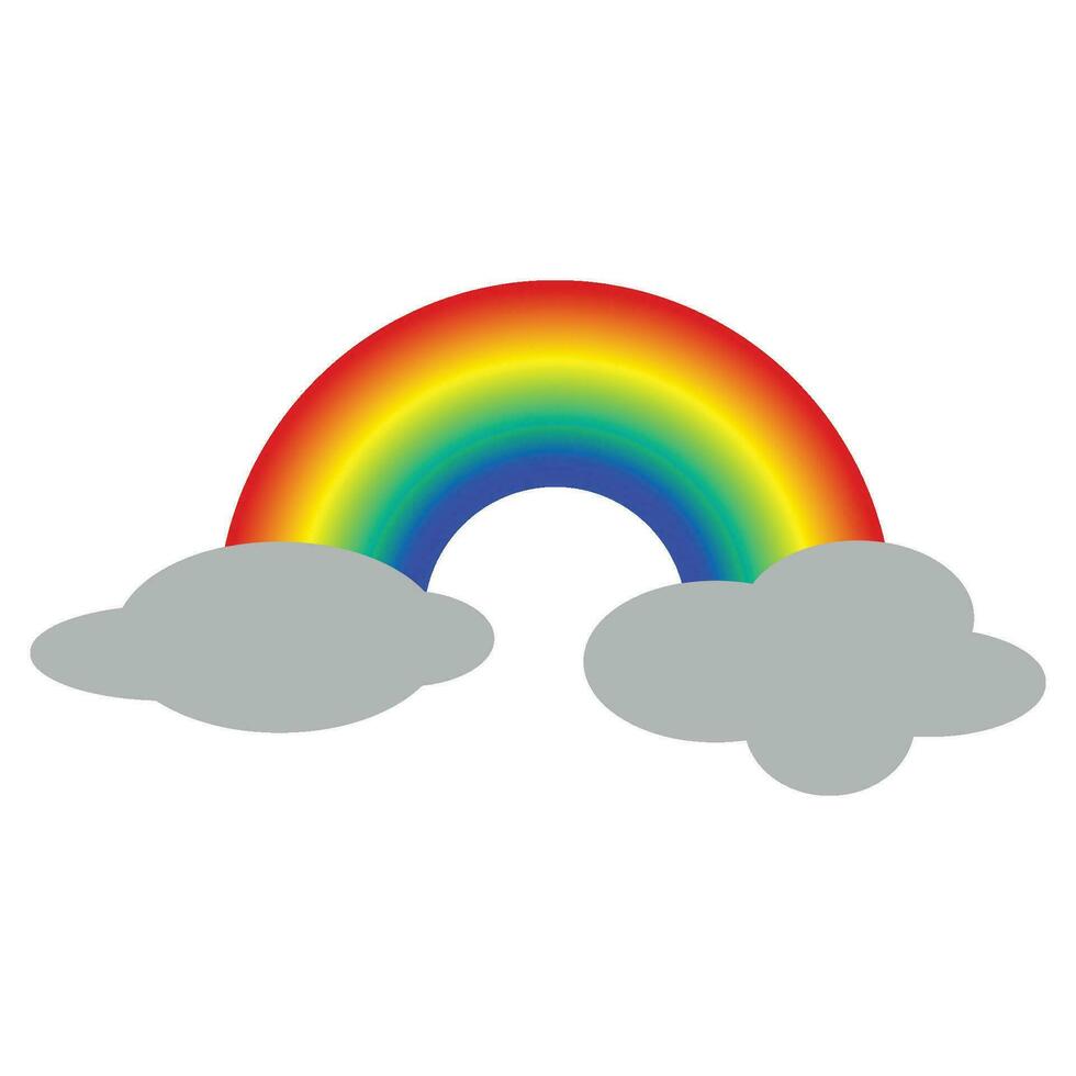 rainbow icon vector