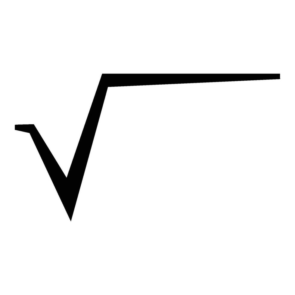 math root icon vector
