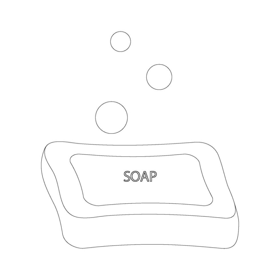 bar jabón icono vector