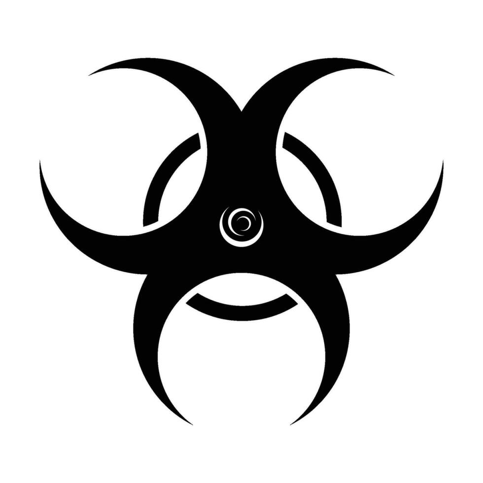 Biohazard icon vector