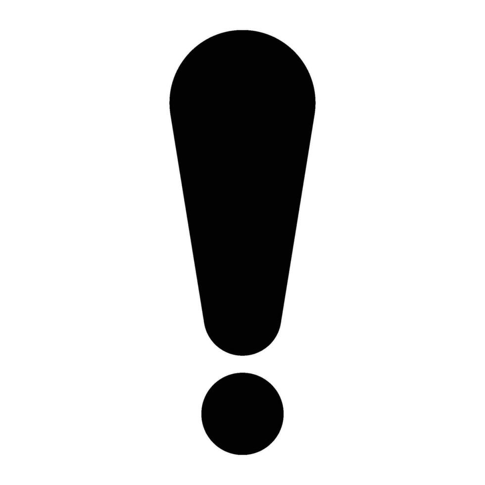 exclamation mark icon vector