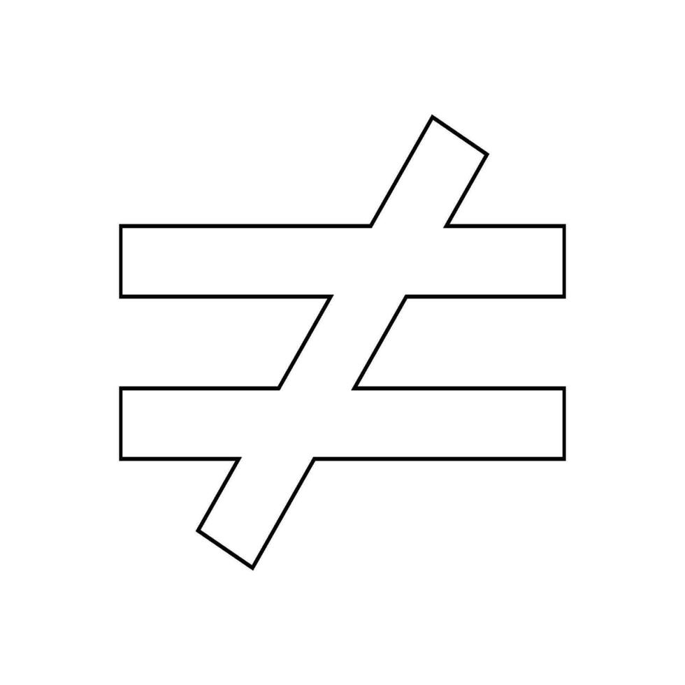 inequality icon vector
