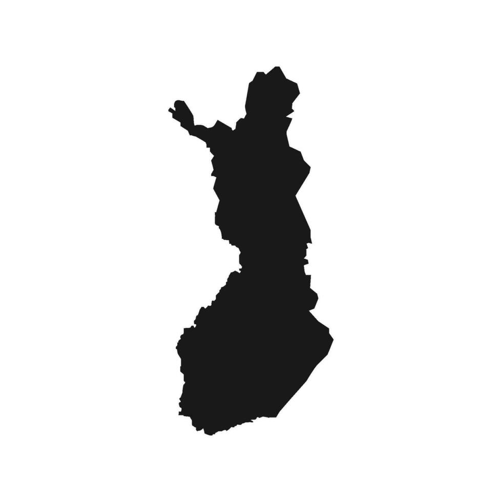 Finlandia mapa icono vector