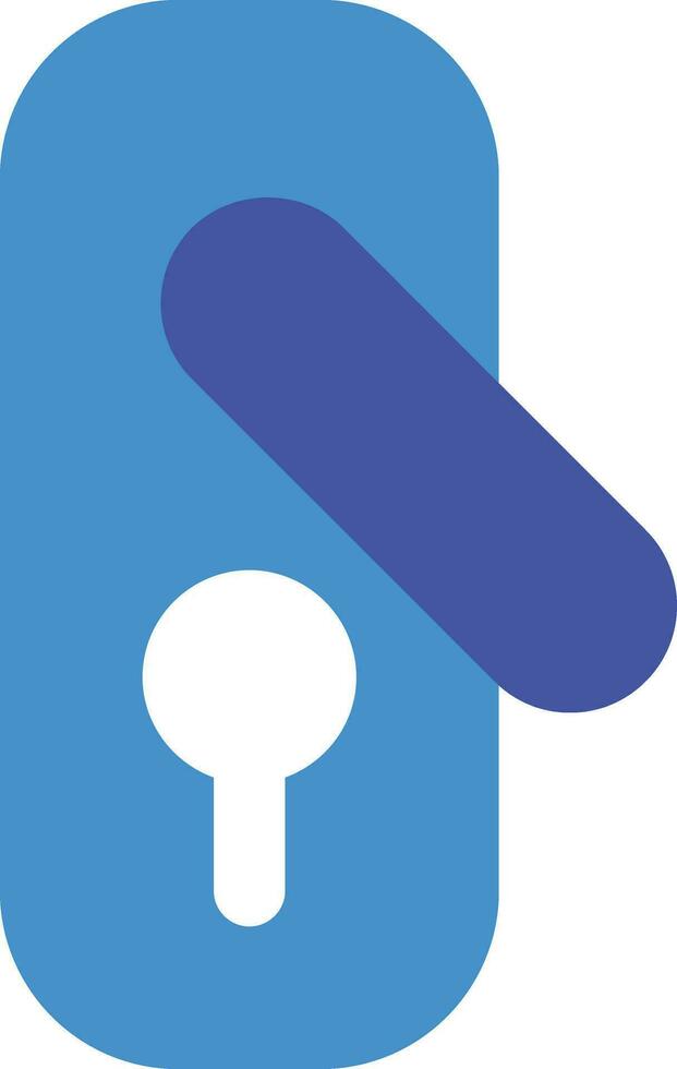 door key protection flat icons vector