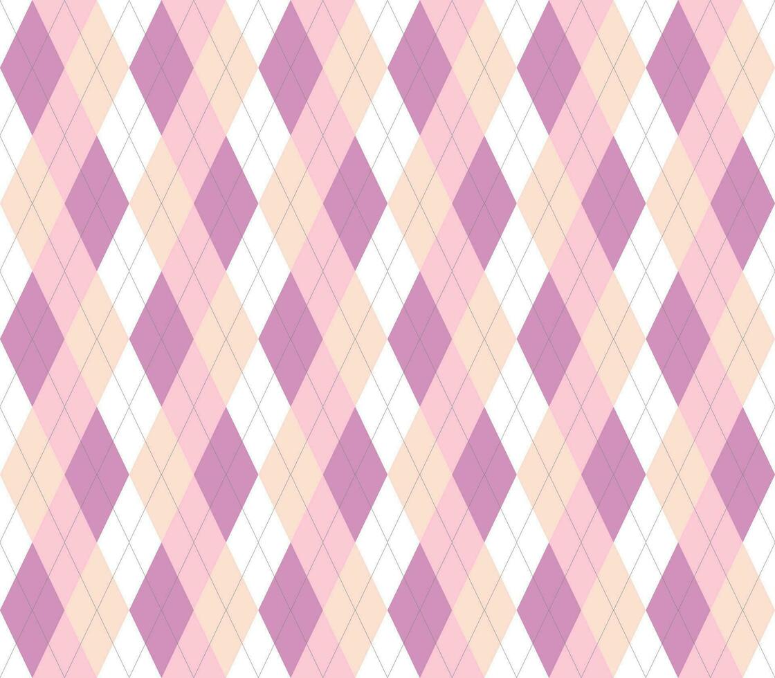 Pastel argyle seamless pattern background. vector