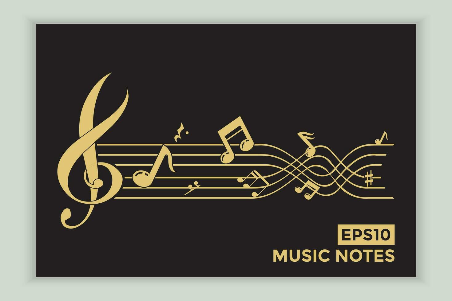 music scale or music note sign or symbol. musical scale icons element vector for banner material, background.
