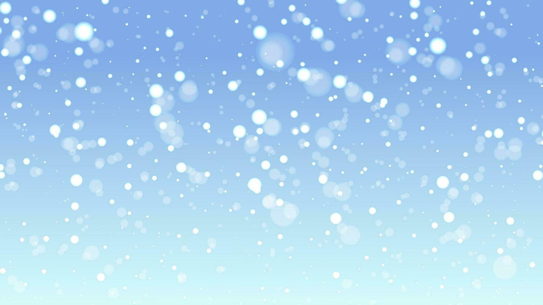 Realistic snowfall or snowflakes. isolated with a blue background. Vector illustration element