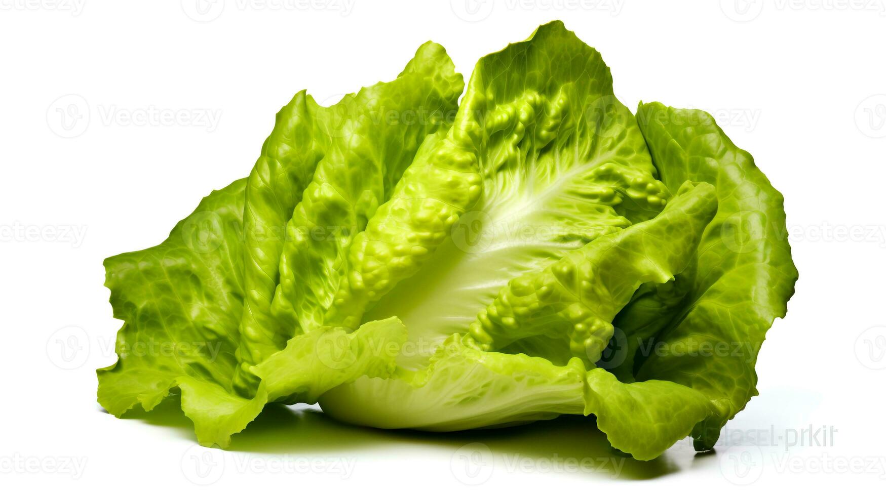 Photo of Fresh Lettuce isolated on white background