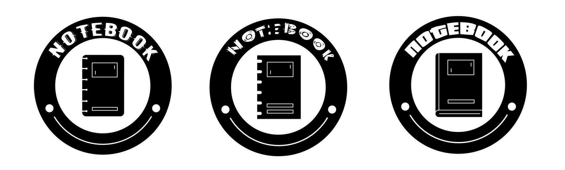 Notebook product sale icon vector illustration. Design for shop and sale banner business.