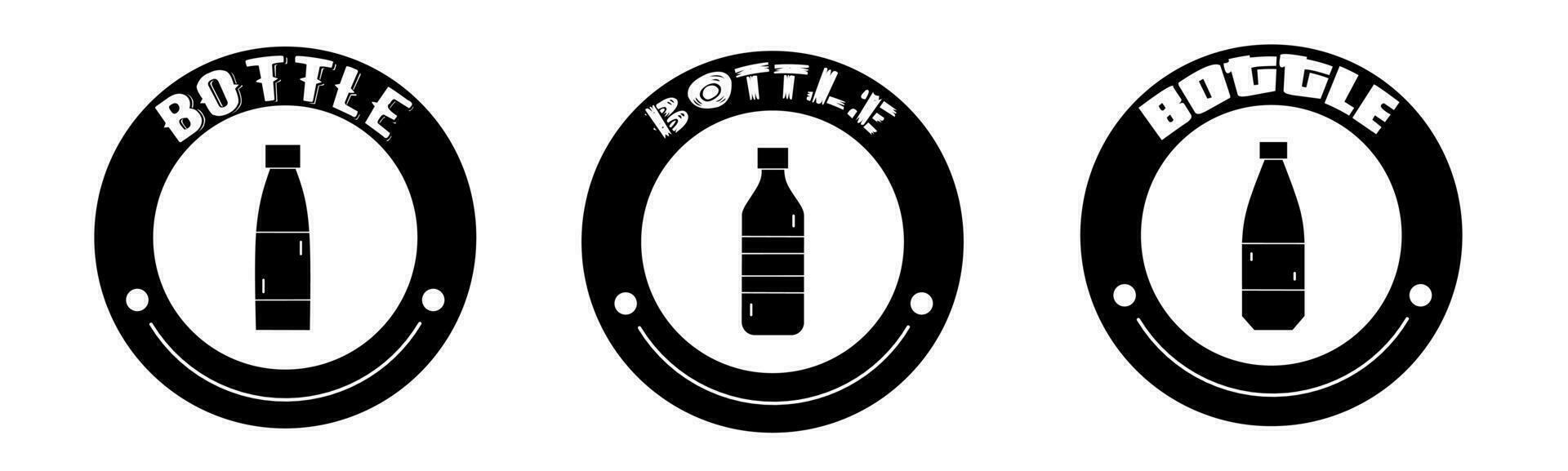 Bottle product sale icon vector illustration. Design for shop and sale banner business.