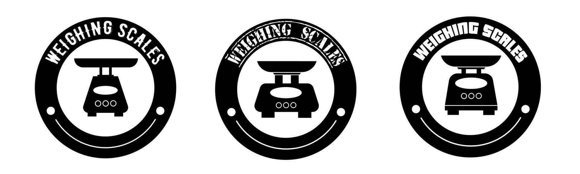 Weighing scales product sale icon vector illustration. Design for shop and sale banner business.