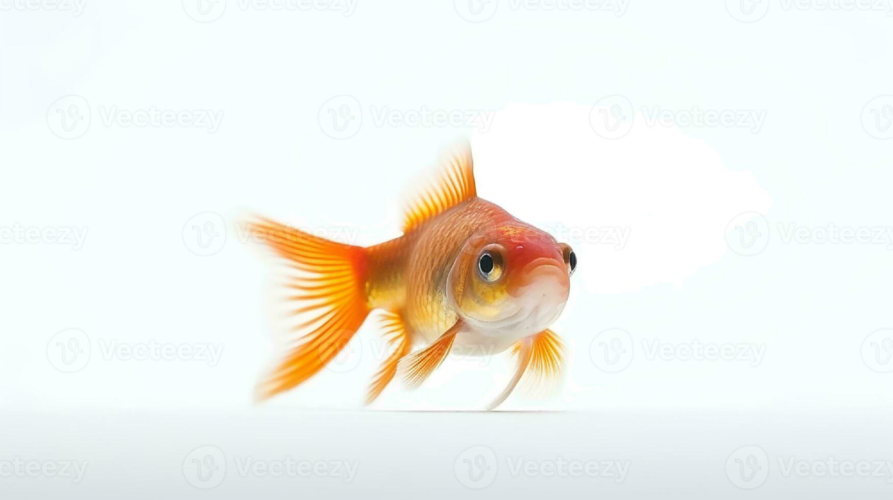 Photo of a molly fish on white background