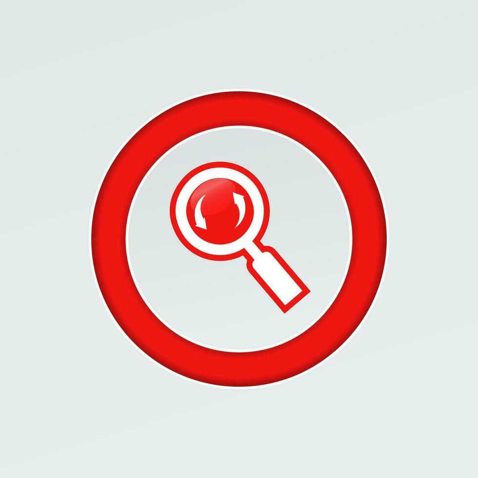 Search icon on a white background vector