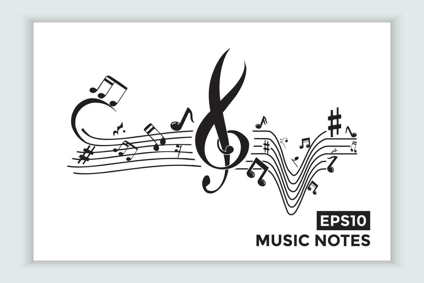 música escala o música Nota firmar o símbolo. musical escala íconos elemento vector para bandera material, antecedentes.