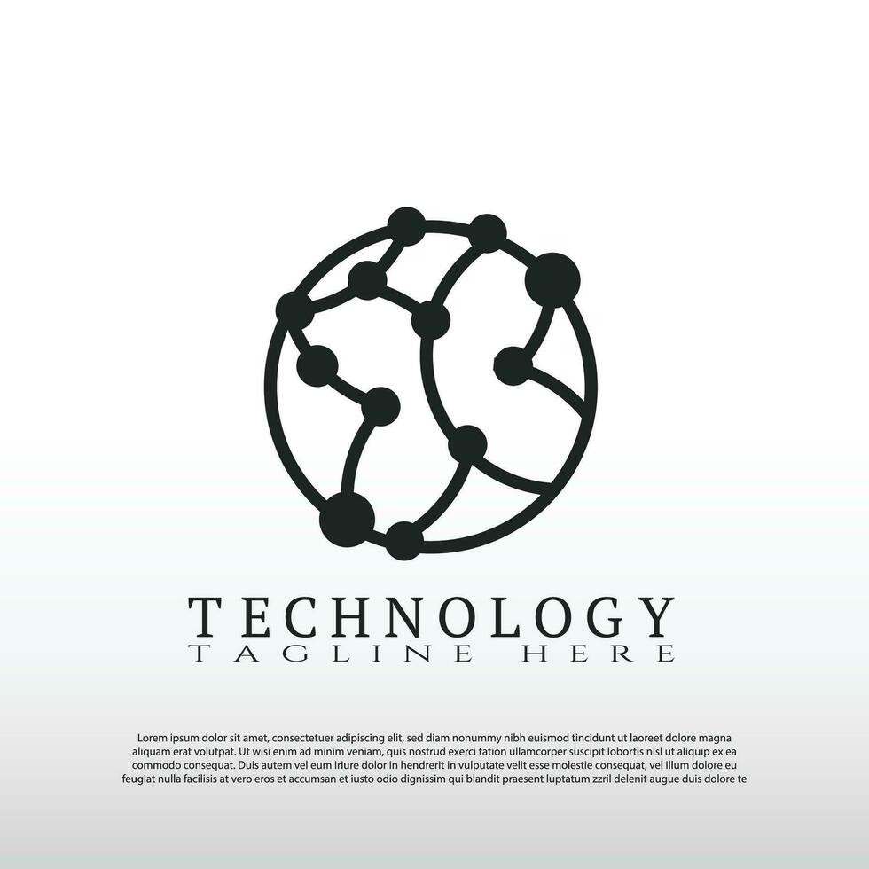 tecnología logo. futuro tecnología icono. ilustración elemento-vector vector