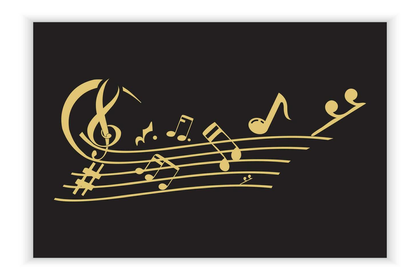 music scale or music note sign or symbol. musical scale icons element vector for banner material, background.